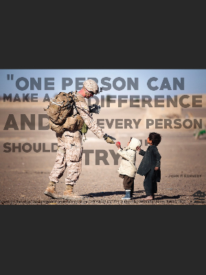 One person can make a difference, and every person should try