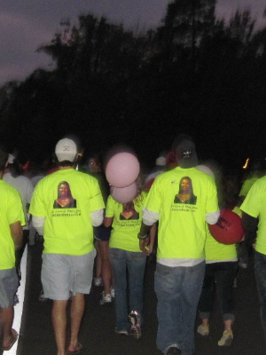 Light the Night Walk walking for the Jacquie For A.L.L. Foundation