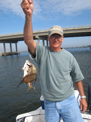 My father In Law Marv fishing in Florida