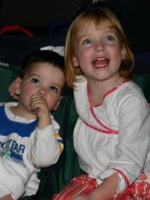 Me and My sister Sarah when we were little