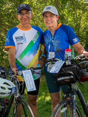 Anne & Mark Fera after the 2022 Ride for Roswell