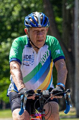 Bob doing a 34 mile route during the 2023 Ride for Roswell