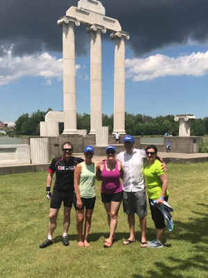 Some Team AWESOME riders post-ride 2017